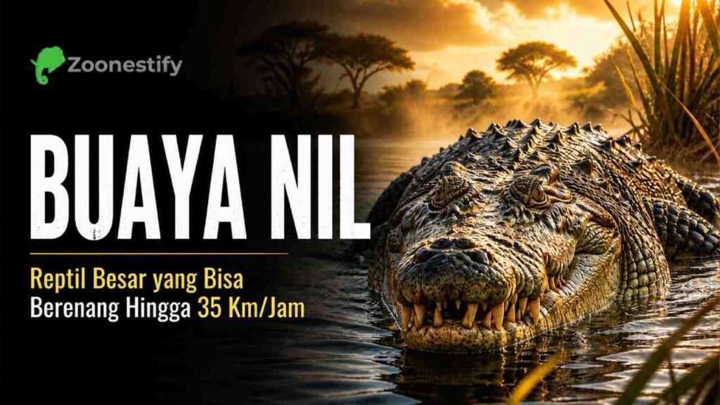 Buaya Nil, Predator Sungai Afrika yang Bisa Berenang Cepat