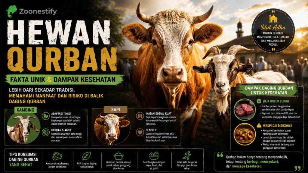 Fakta Unik Hewan Qurban Idul Adha dan Dampaknya untuk Kesehatan Tubuh