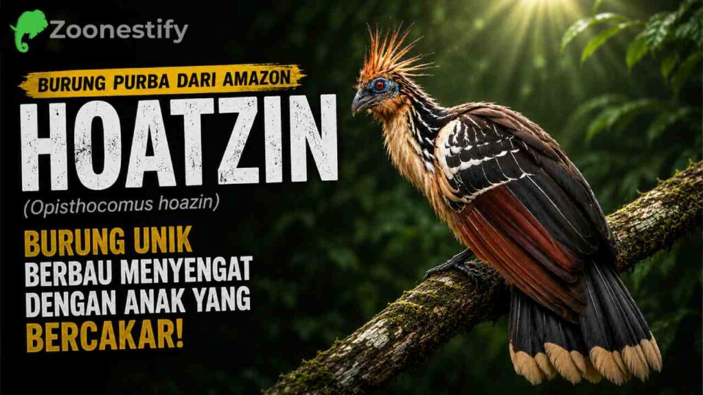 Hoatzin, Burung Unik Amazon dengan Cakar di Sayap dan Bau Khas