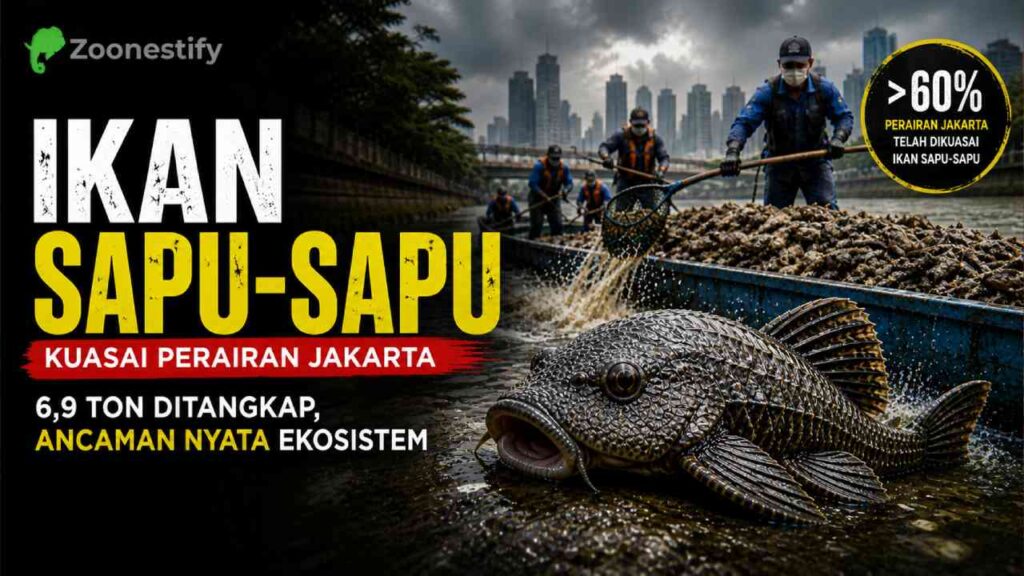 Ikan Sapu-Sapu Kuasai 60% Perairan Jakarta, 6,9 Ton Ditangkap dalam Sekejap