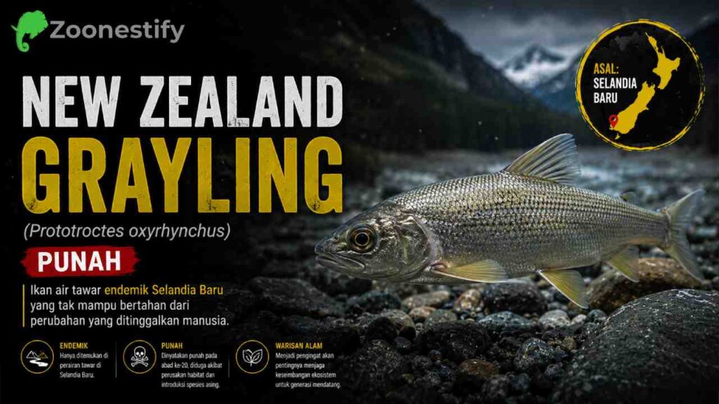New Zealand Grayling, Ikan Endemik Selandia Baru yang Punah