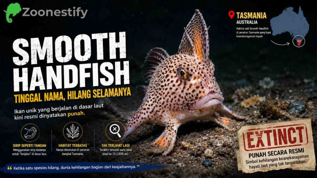 Smooth Handfish Punah, Kisah Ikan Unik Tasmania yang Hilang