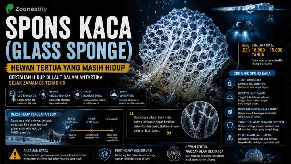 Spons kaca di Antartika Jadi Hewan Tertua di Dunia, Bertahan Hidup Sejak Zaman Es