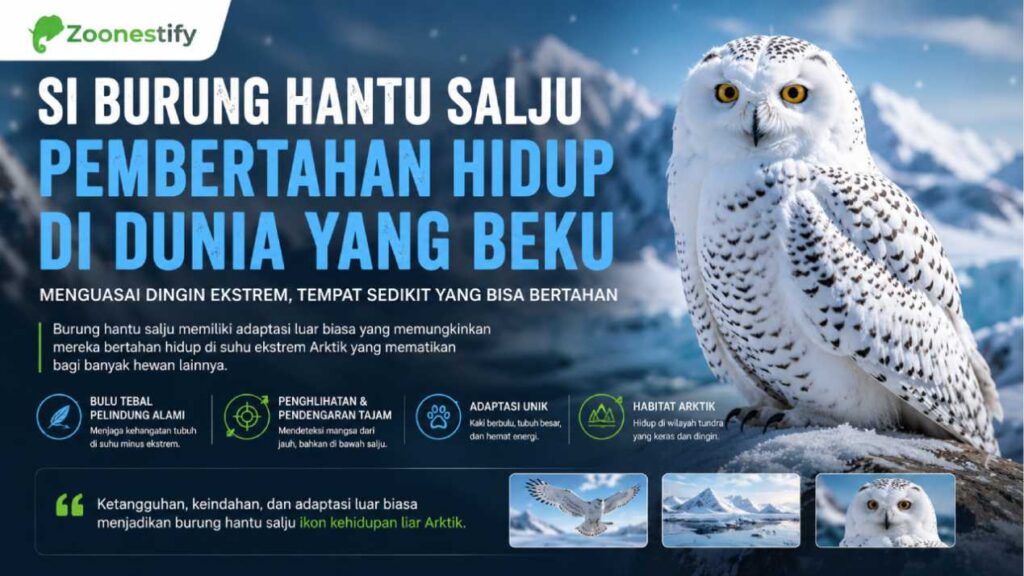 Burung Hantu Salju Mampu Bertahan di Suhu Ekstrem yang Mematikan bagi Banyak Hewan
