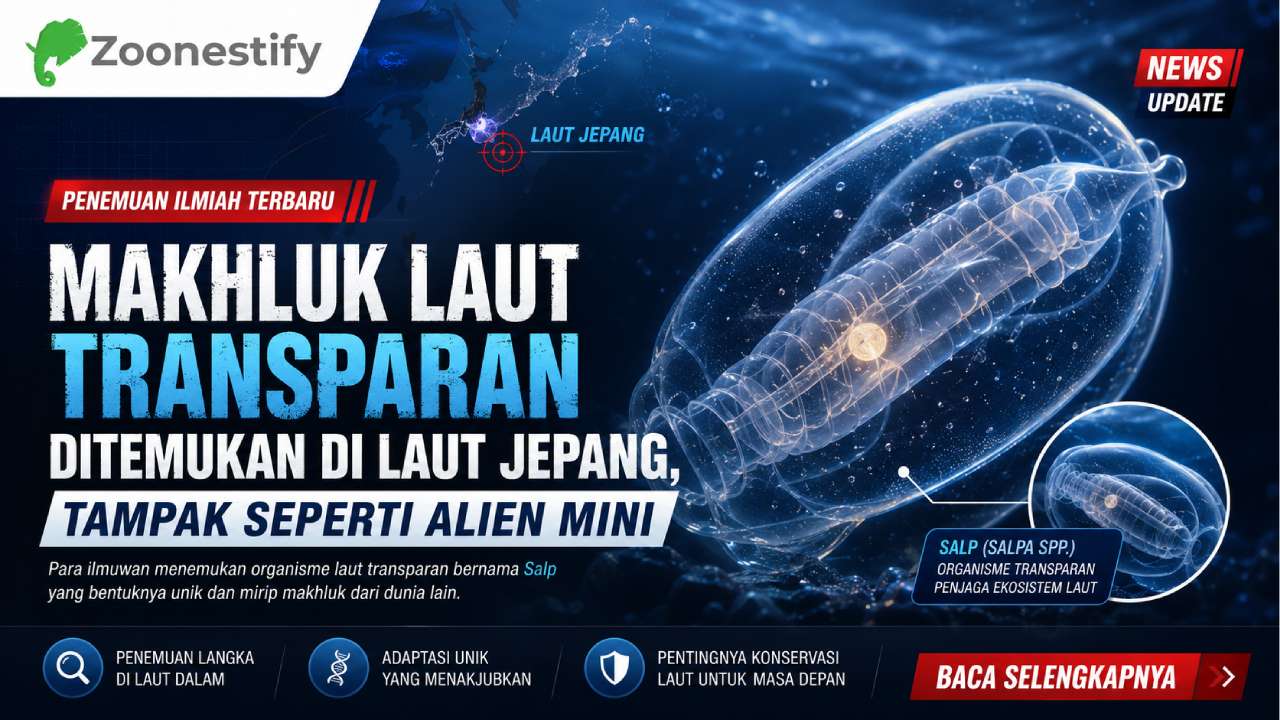 Ditemukan di Laut Jepang, Makhluk Transparan Ini Tampak Seperti Alien Mini