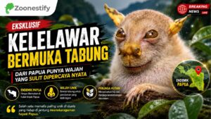 Kelelawar Bermuka Tabung dari Papua, Satwa Unik dengan Wajah Tak Biasa