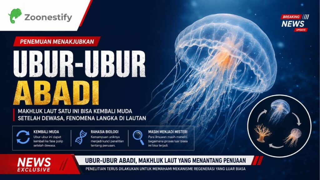 Ubur-Ubur Abadi yang Bisa Kembali Muda Setelah Dewasa