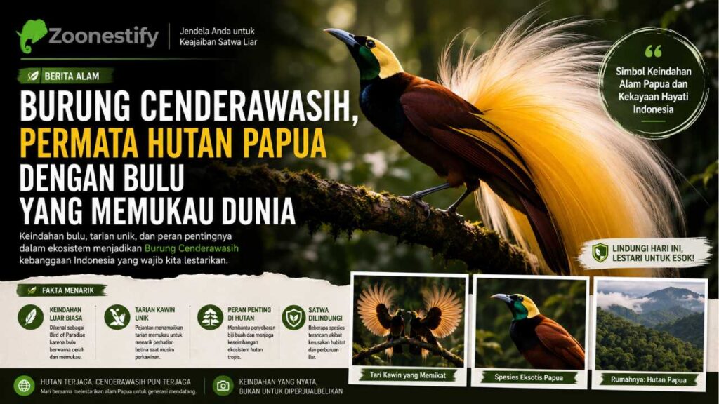 Burung Cenderawasih, Permata Hutan Papua dengan Bulu yang Memukau Dunia