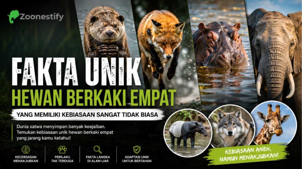 Fakta Unik Hewan Berkaki Empat yang Memiliki Kebiasaan Sangat Tidak Biasa di Alam Liar