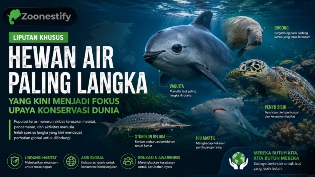 Hewan Air Paling Langka yang Kini Menjadi Fokus Upaya Konservasi Dunia