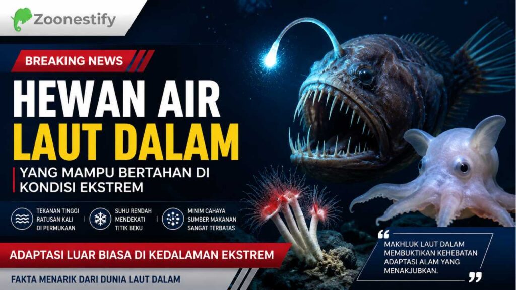 Hewan Air yang Mampu Bertahan di Laut Dalam dengan Kondisi Ekstrem
