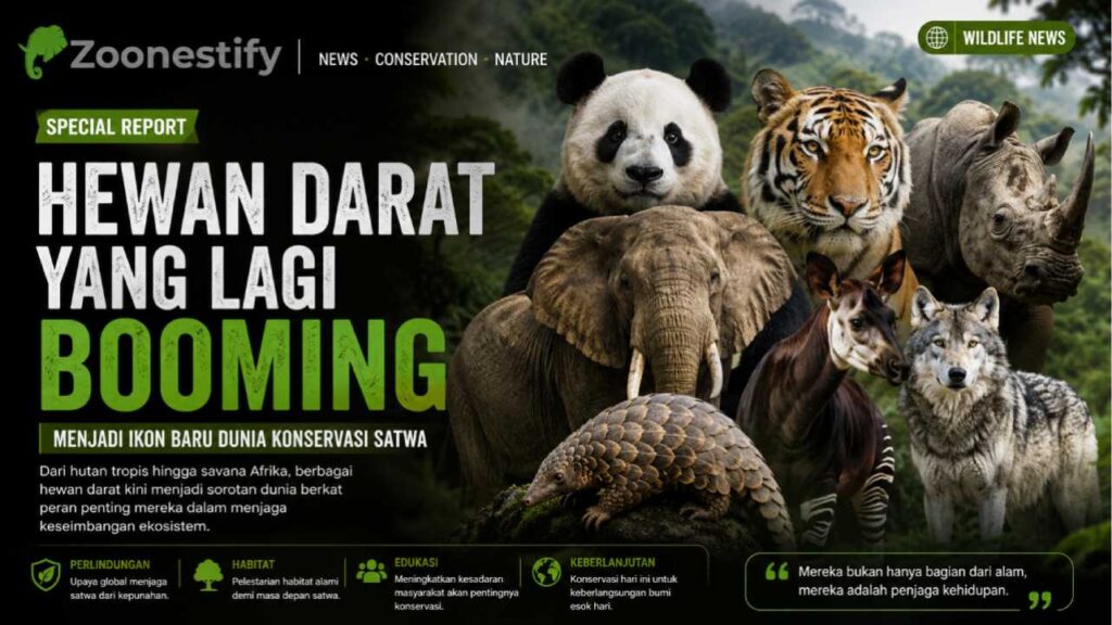 Hewan Darat yang Lagi Booming Menjadi Ikon Baru Dunia Konservasi Satwa