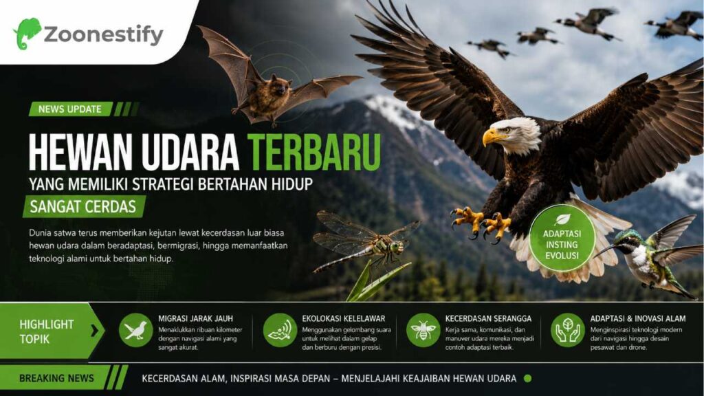 Hewan Udara Terbaru yang Memiliki Strategi Bertahan Hidup Sangat Cerdas