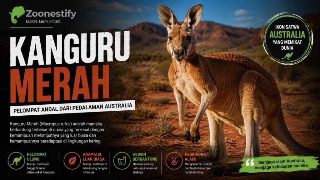 Kanguru Merah, Pelompat Andal dari Pedalaman Australia
