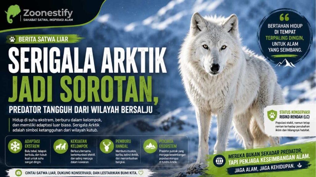 Serigala Arktik Jadi Sorotan, Predator Tangguh dari Wilayah Bersalju