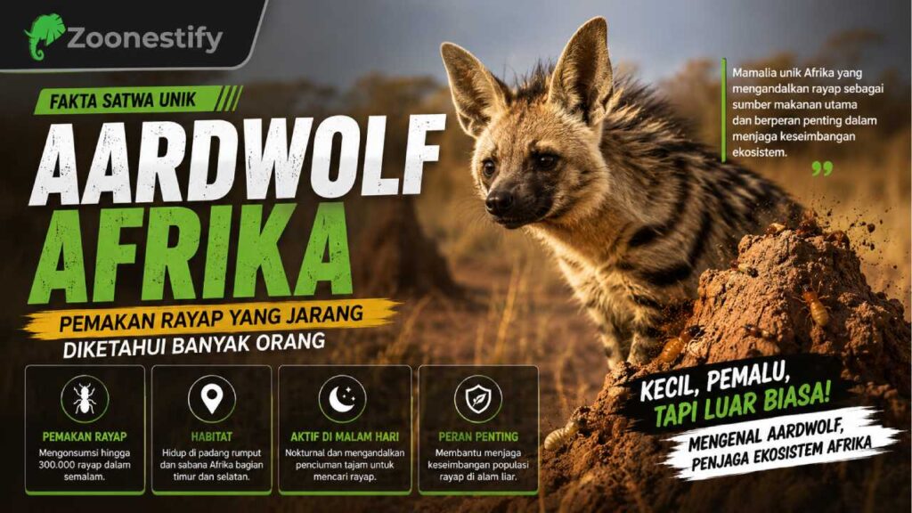 Aardwolf Afrika, Pemakan Rayap yang Jarang Diketahui Banyak Orang