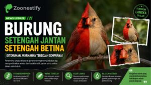 Burung Setengah Jantan Setengah Betina Ditemukan, Warnanya Terbelah Sempurna