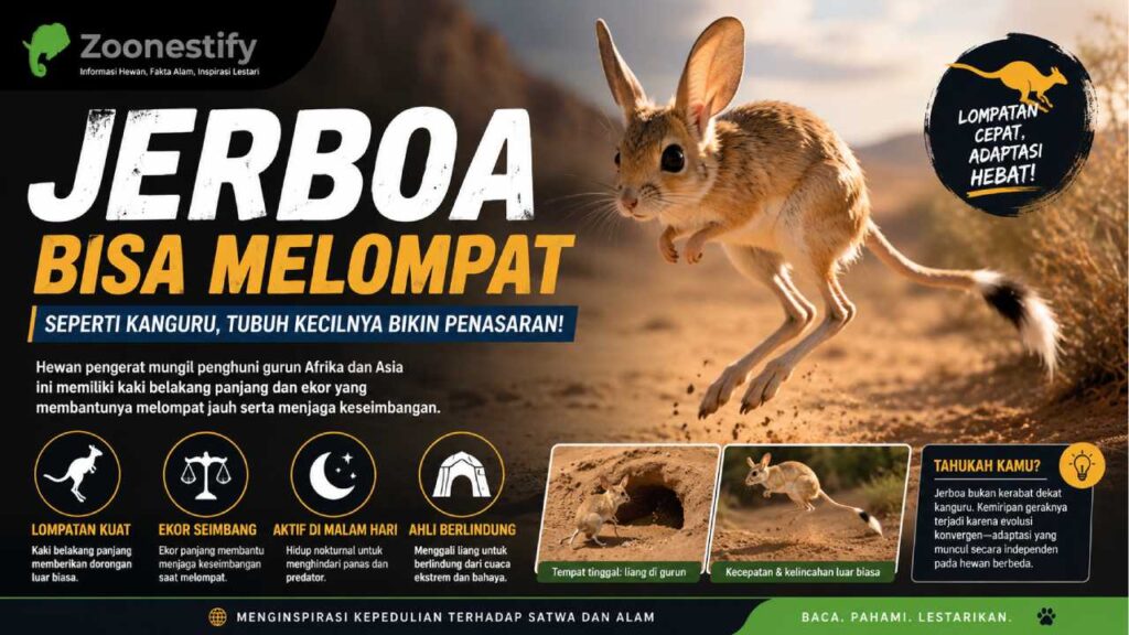Jerboa Bisa Melompat Seperti Kanguru, Tubuh Kecilnya Bikin Penasaran