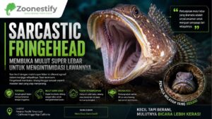 Sarcastic Fringehead Membuka Mulut Super Lebar untuk Mengintimidasi Lawannya