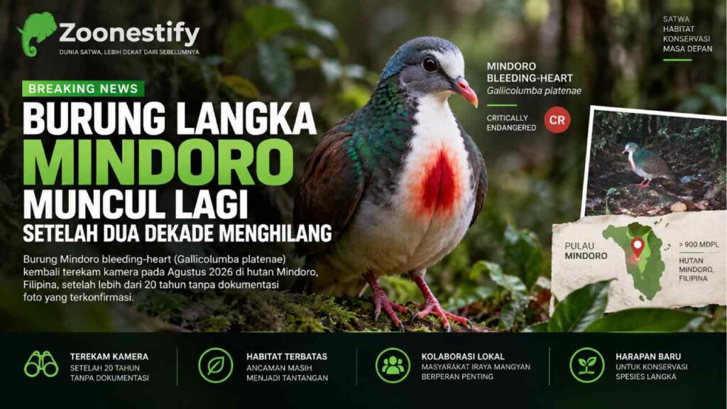 Burung Langka Mindoro Muncul Lagi Setelah Dua Dekade Menghilang
