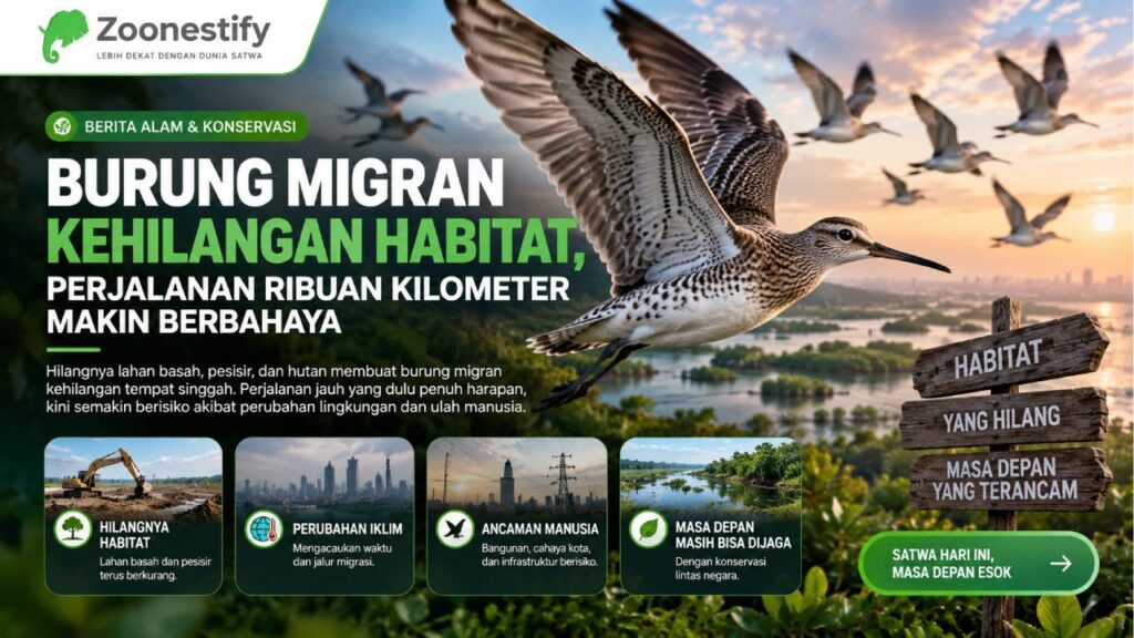 Burung Migran Kehilangan Habitat, Perjalanan Ribuan Kilometer Makin Berbahaya