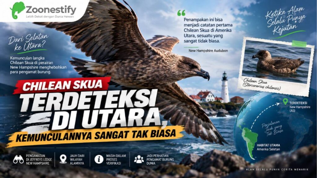 Chilean Skua Terdeteksi di Utara, Kemunculannya Sangat Tak Biasa