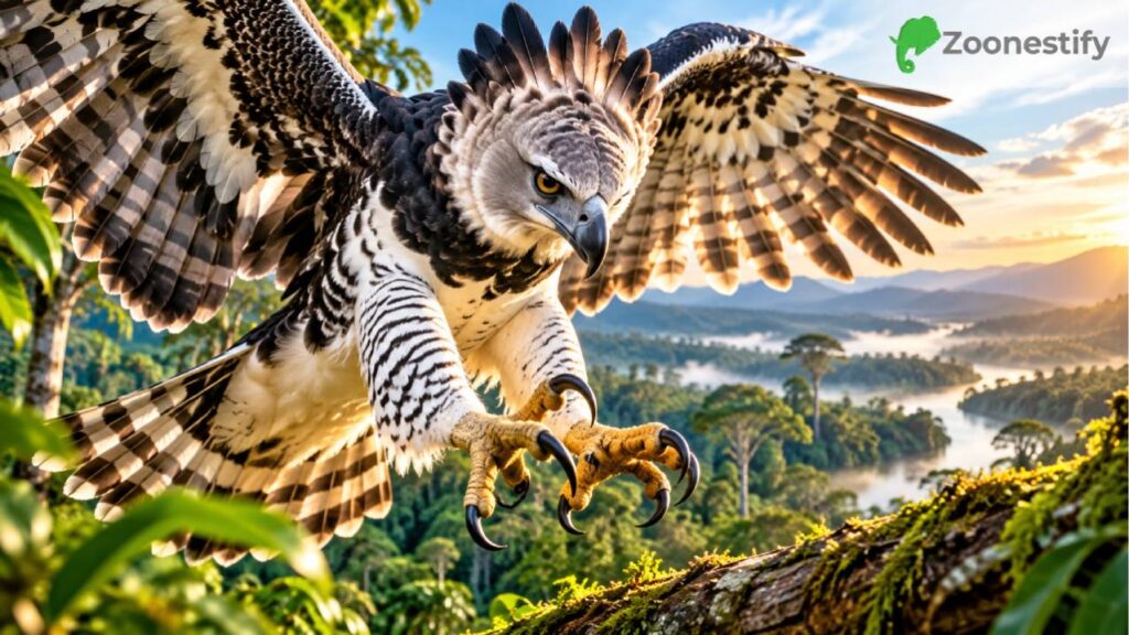 Elang Harpy Menguasai Langit Hutan dengan Cengkeraman Luar Biasa