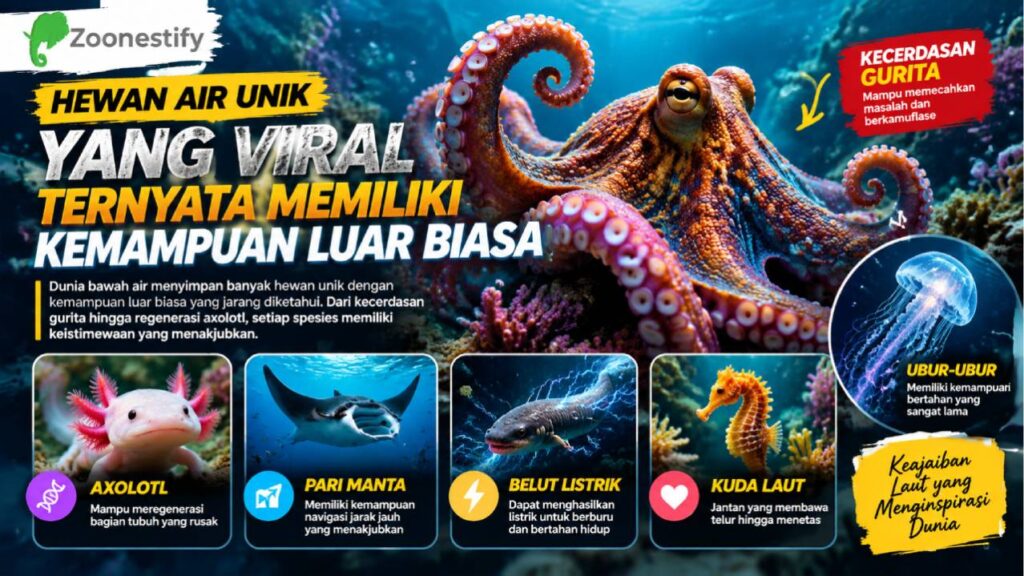 Hewan Air Unik yang Viral, Ternyata Memiliki Kemampuan Luar Biasa