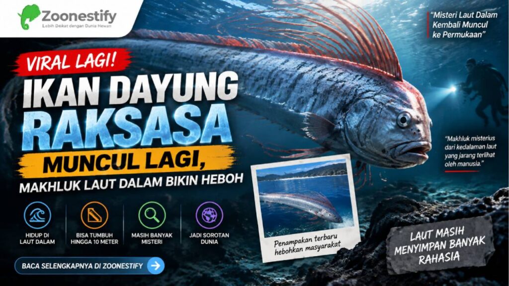 Ikan Dayung Raksasa Muncul Lagi, Makhluk Laut Dalam Bikin Heboh