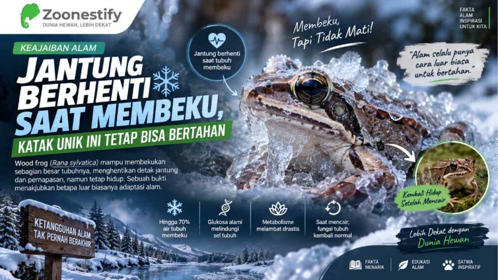 Jantung Berhenti Saat Membeku, Katak Unik Ini Tetap Bisa Bertahan Hidup