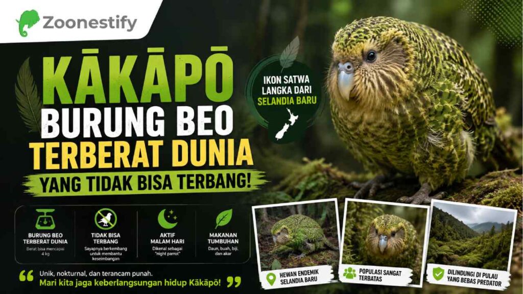 Kākāpō Jadi Sorotan, Burung Beo Terberat Dunia Ternyata Tak Bisa Terbang