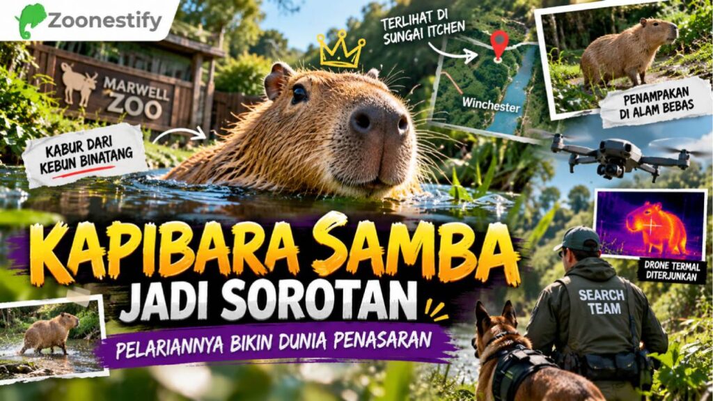 Kapibara Samba Jadi Sorotan, Pelariannya Bikin Dunia Penasaran