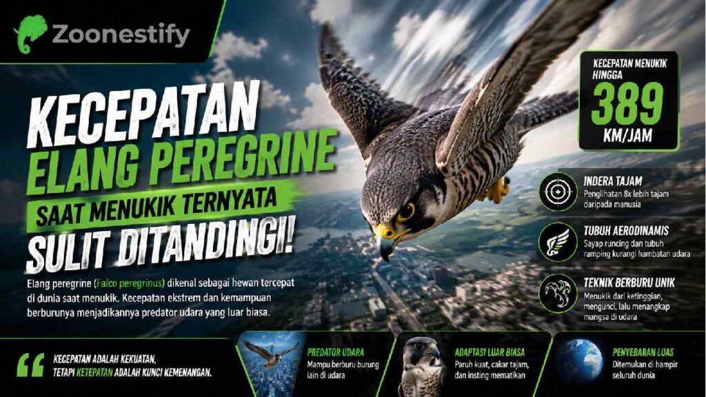 Kecepatan Elang Peregrine Saat Menukik Ternyata Sulit Ditandingi