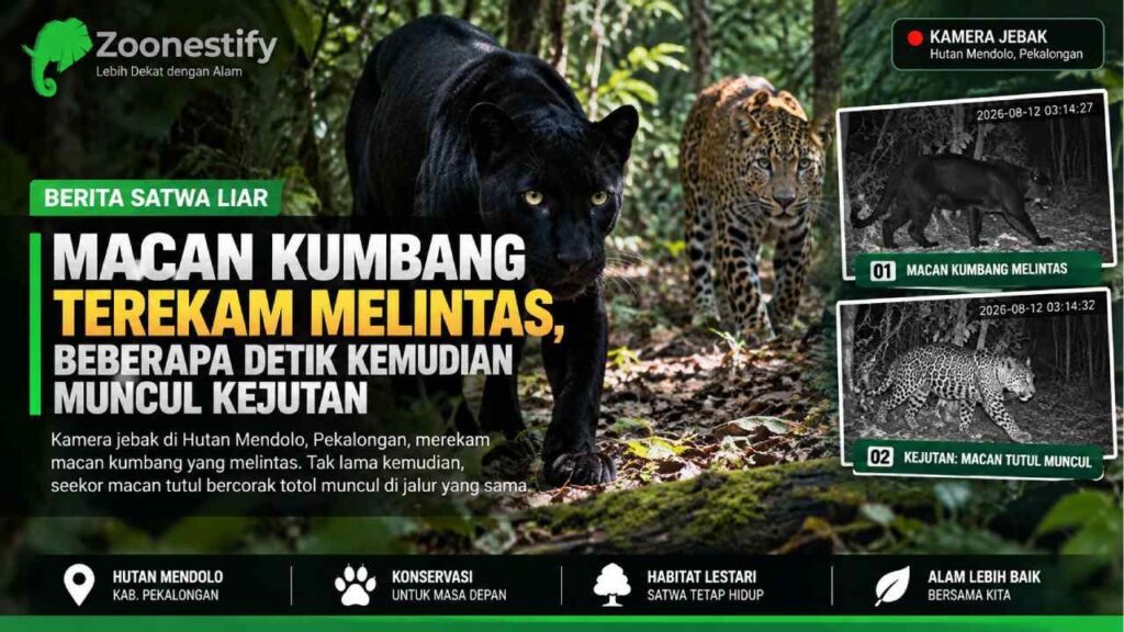 Macan Kumbang Terekam Melintas, Beberapa Detik Kemudian Muncul Kejutan