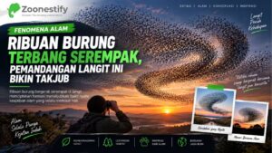 Ribuan Burung Terbang Serempak, Pemandangan Langit Ini Bikin Takjub