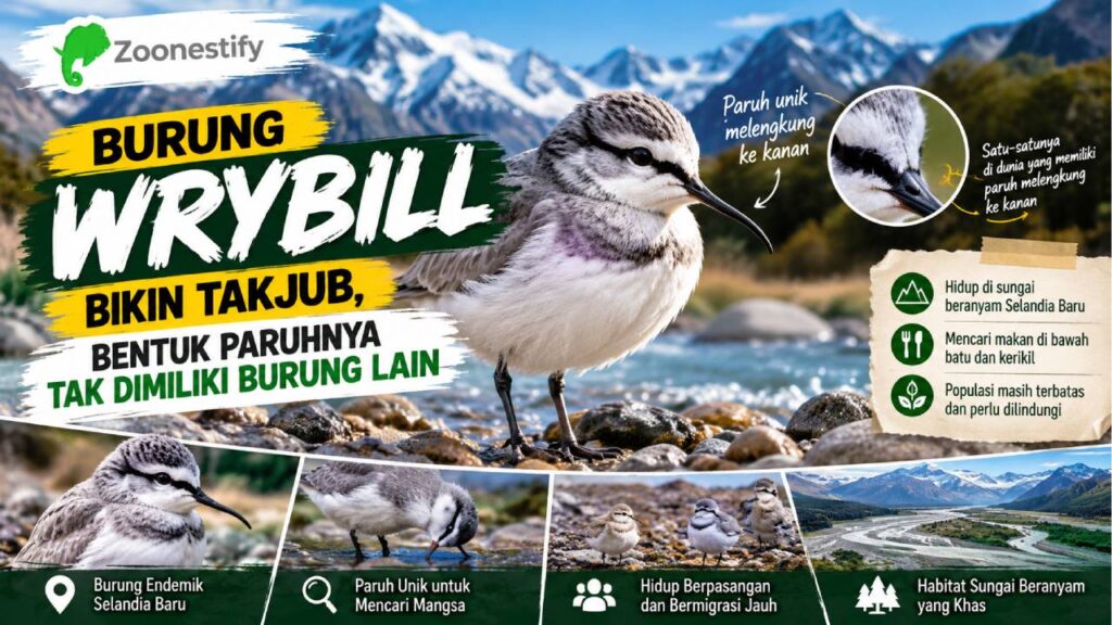 Burung Wrybill Bikin Takjub, Bentuk Paruhnya Tak Dimiliki Burung Lain