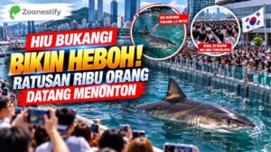 Hiu Bukangi Bikin Heboh, Ratusan Ribu Orang Datang Menonton