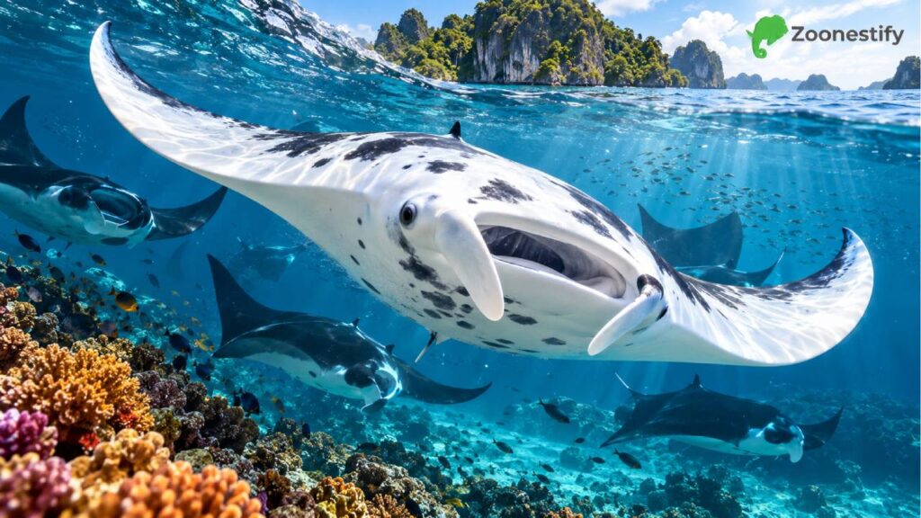 Manta Putih Langka Muncul di Raja Ampat, Penampilannya Bikin Takjub