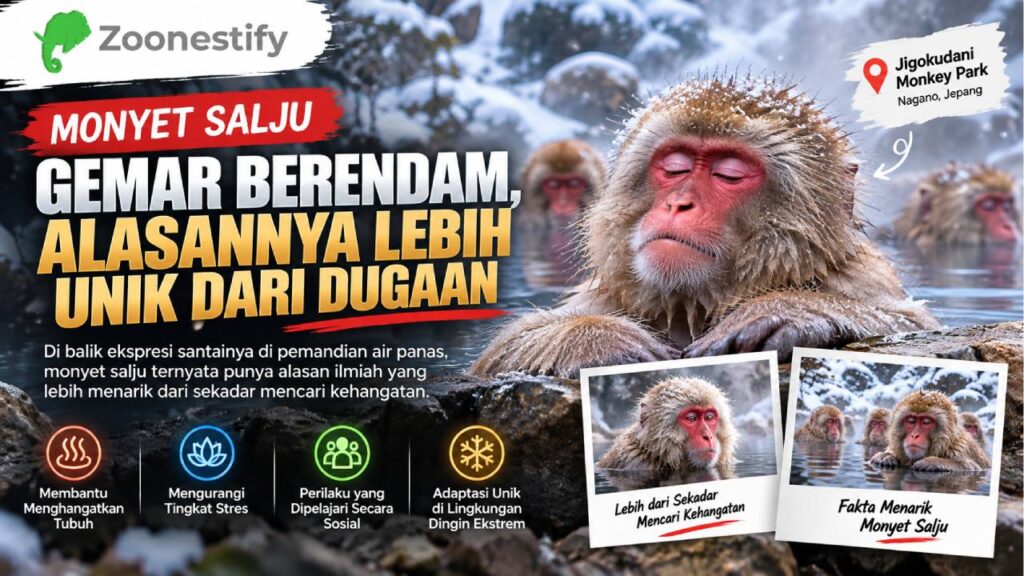 Monyet Salju Gemar Berendam, Alasannya Lebih Unik dari Dugaan