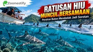 Ratusan Hiu Muncul Bersamaan, Perairan Buton Mendadak Jadi Sorotan