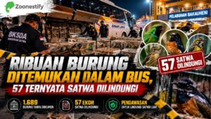Ribuan Burung Ditemukan dalam Bus, 57 Ternyata Satwa Dilindungi